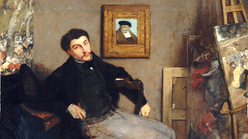 Portrait of Tissot by Degas