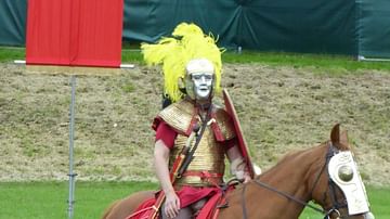 Roman Cavalry Reenactor