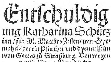 Katharina Zell's Defending Clerical Marriage