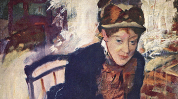Portrait of Mary Cassatt by Degas