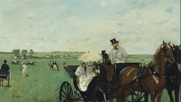 A Carriage at the Races by Degas