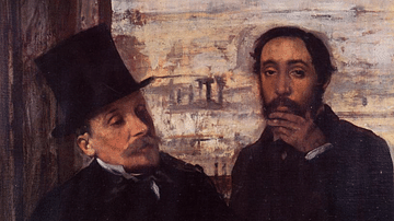 Self-Portrait with Evariste de Valernes by Degas
