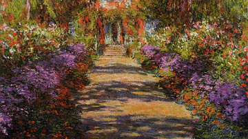 A Pathway in Monet's Garden by Monet