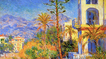 Villas in Bordighera by Monet