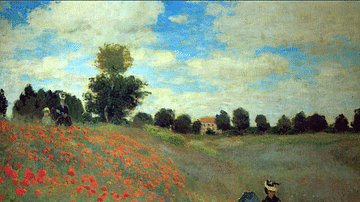 Poppy Field near Argenteuil by Monet