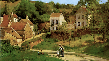 L'Hermitage at Pontoise by Pissarro