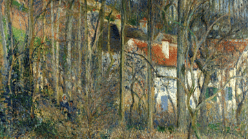 The Côte des Boeufs at L'Hermitage by Pissarro