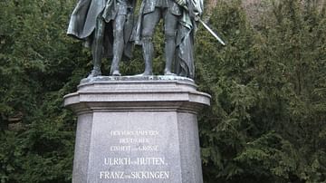 Statue of Ulrich von Hutten and Franz von Sickingen