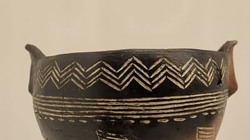 Cypriot Black-Topped Tulip-Shaped Bowl