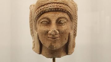 Head of a Statue of the Cypriot Herakles