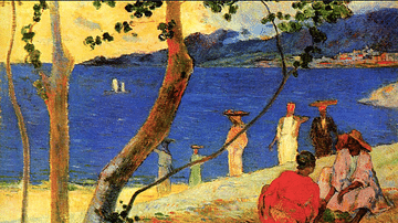 The Seashore, Martinique Island by Gauguin