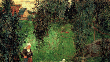First Spring Flowers by Gauguin