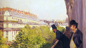 The Balcony by Caillebotte