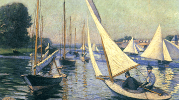 Regatta at Argenteuil by Caillebotte