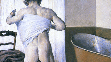 Man at his Bath by Caillebotte
