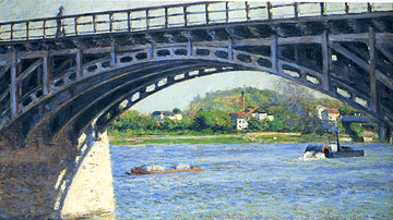 The Bridge at Argenteuil & the Seine by Caillebotte