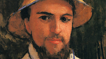 Self-portrait with Pith Helmet by Caillebotte
