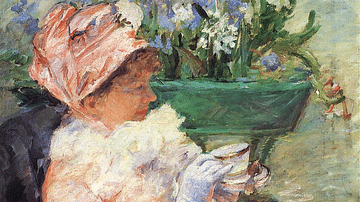 The Cup of Tea by Cassatt