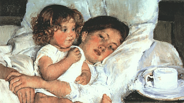 Breakfast in Bed by Cassatt