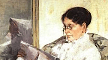 Reading Le Figaro by Cassatt