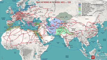 Trade Networks in the Middle Ages, c. 1200