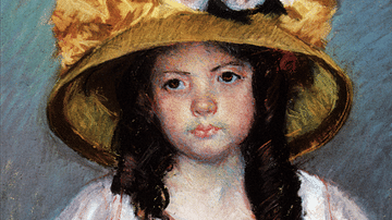 Girl in a Large Hat by Cassatt