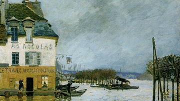 Flood at Port-Marly by Sisley