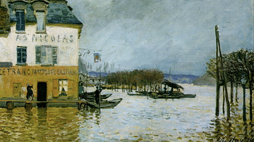 Flood at Port-Marly by Sisley