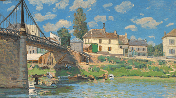 The Bridge at Villeneuve-la-Garenne by Sisley