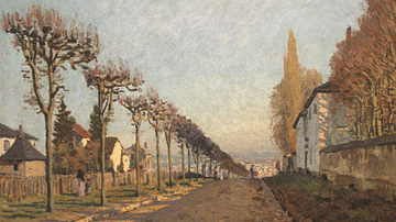 The Chemin de la Machine, Louveciennes by Sisley