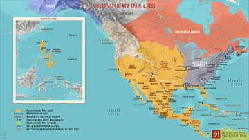 Viceroyalty of New Spain, c. 1800