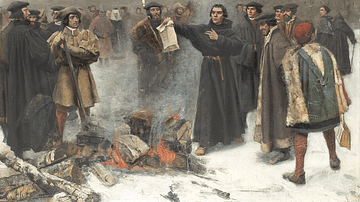 Martin Luther Burning the Papal Bull