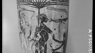 Black-figure Lekythos Attributed to the Beldam Painter
