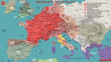 Charlemagne and the Carolingian Empire c. 814