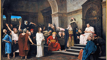 Christ in front of Pilate