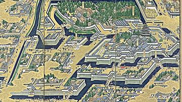 View of Edo Castle in the 17th Century