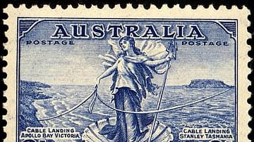 Amphitrite on 1936 Australian Stamp