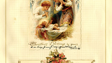 Two 1899 Christmas Cards