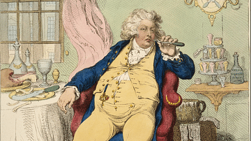 Cartoon of George IV of Great Britain