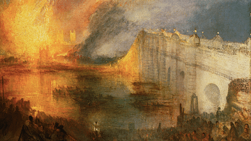 The Burning of Parliament by Turner