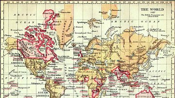 Map of the British Empire, 1897