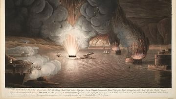 Destruction of the French Ships and Arsenal at Toulon