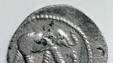 Silver Denarius of Caesar