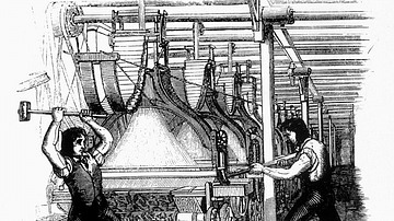Luddites Smashing Textile Machines
