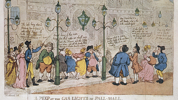 The First Coal Gas Street Lighting