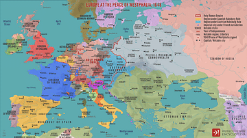 Europe at the Peace of Westphalia, 1648