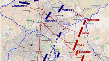 Allied Plan of Attack for the Battle of Tourcoing