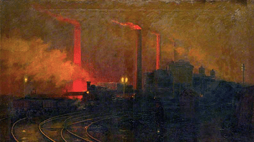 Steelworks, Cardiff, at Night by Walden