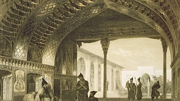 The Hall of Mirrors in the Palace of Erivan's Sardar