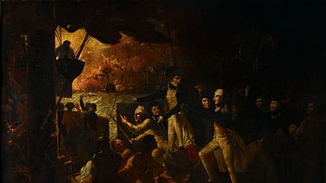 A Wounded Nelson at the Battle of the Nile
